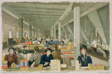A Quaker Oats Packing Room